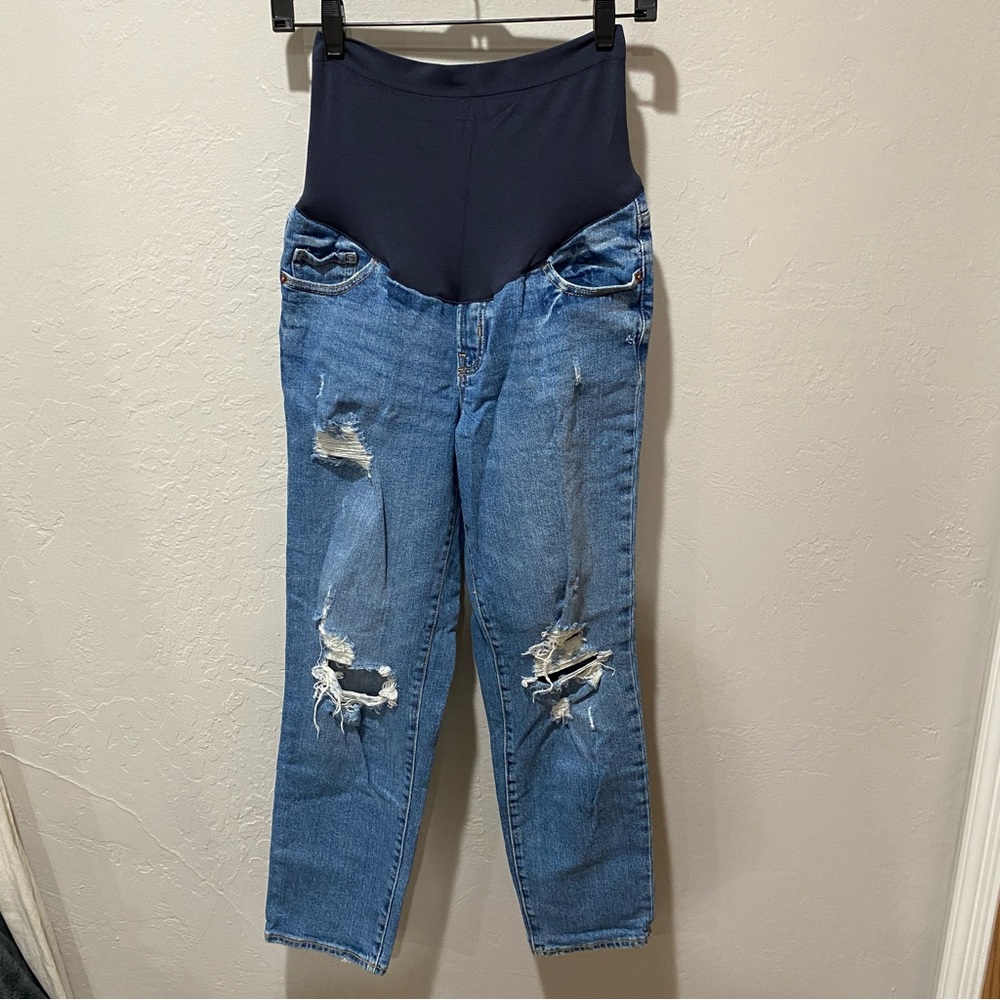 Old Navy maternity full panel ribbed jeans Size 10